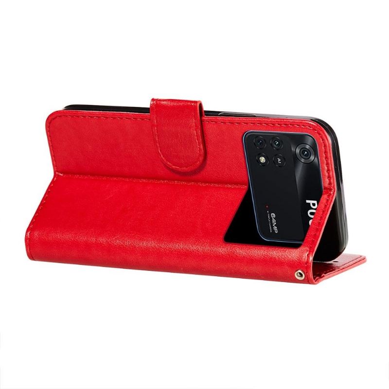 Flip Case Für Poco X4 Pro 5G Flip Case Klappkartenhalter