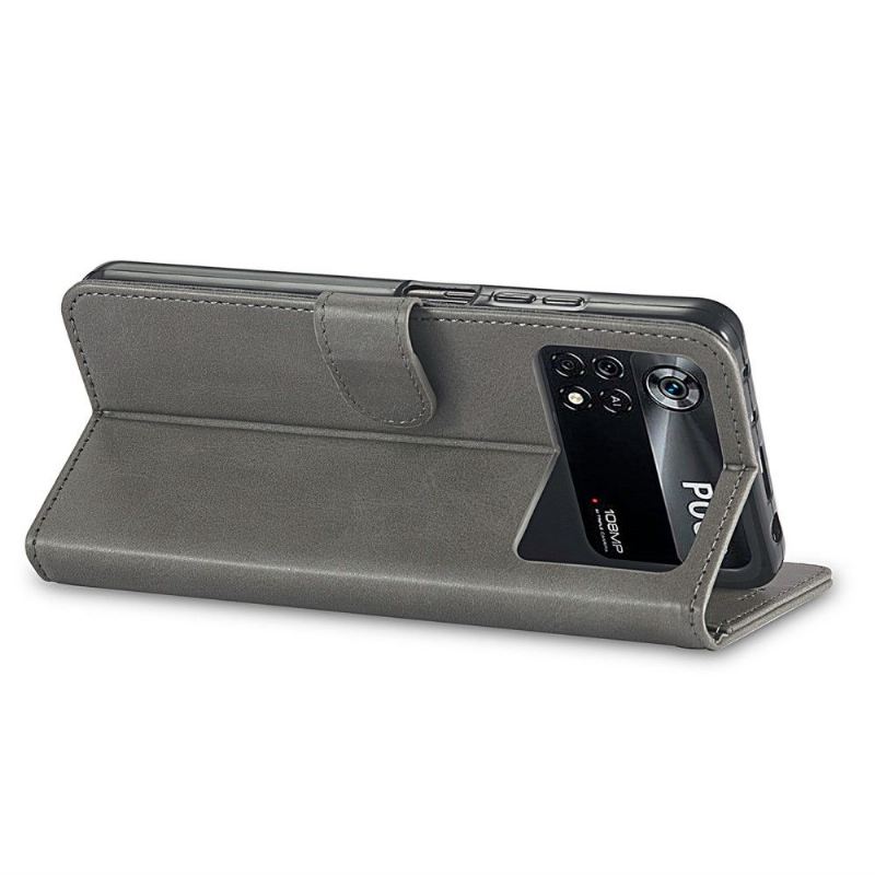 Flip Case Für Poco X4 Pro 5G Ledereffekt Lc.imeeke