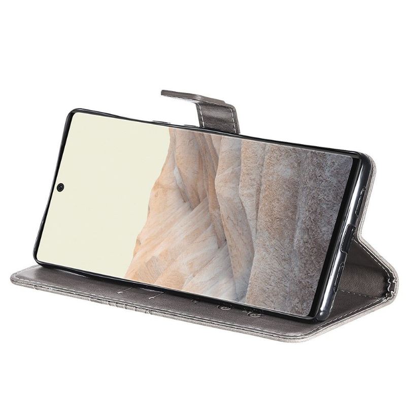 Flip Case Für Google Pixel 6 Unterstützungsfunktion Schmetterlinge