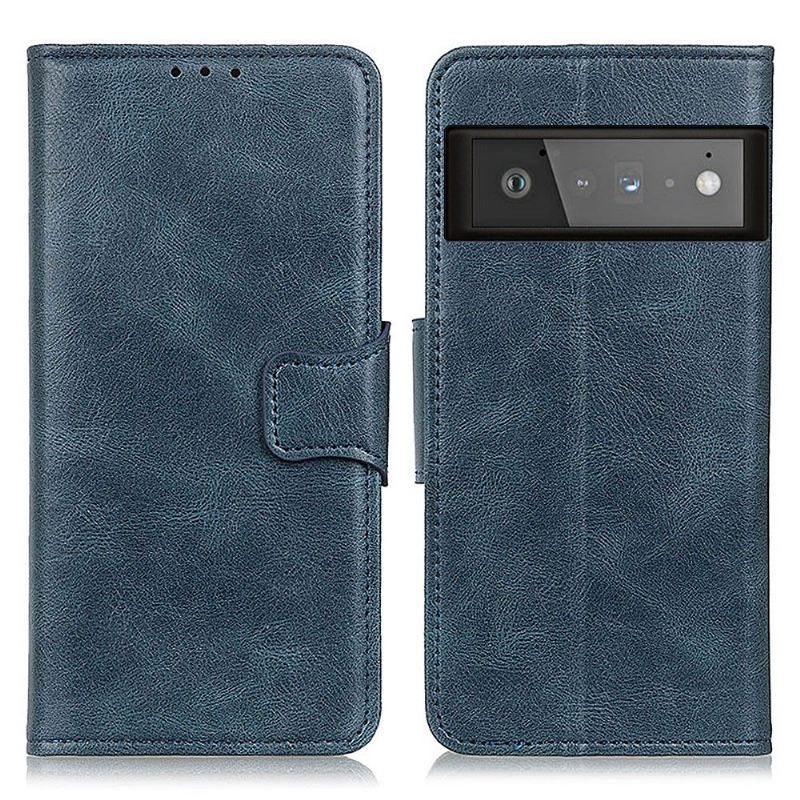 Lederhüllen Für Google Pixel 6 Anti-Sturz Flip Case Kunstleder Folio Standfunktion