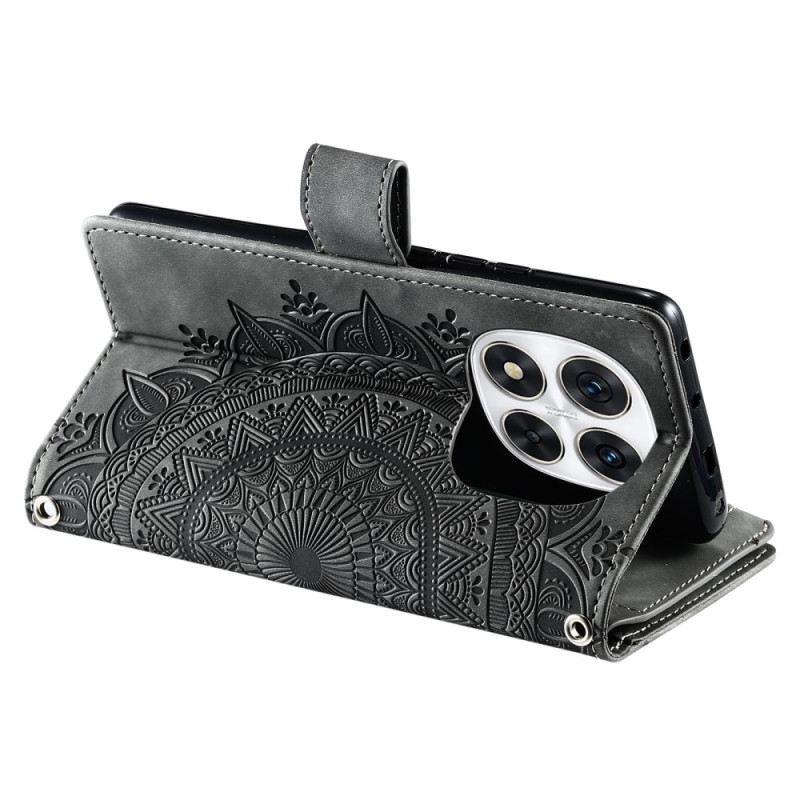 Case Xiaomi Redmi Note 14 Pro Plus 5g Geldbörse In Mandala-wildlederoptik