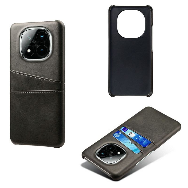 Hülle Xiaomi Redmi Note 14 Pro Plus 5g Kartenhalter In Lederoptik