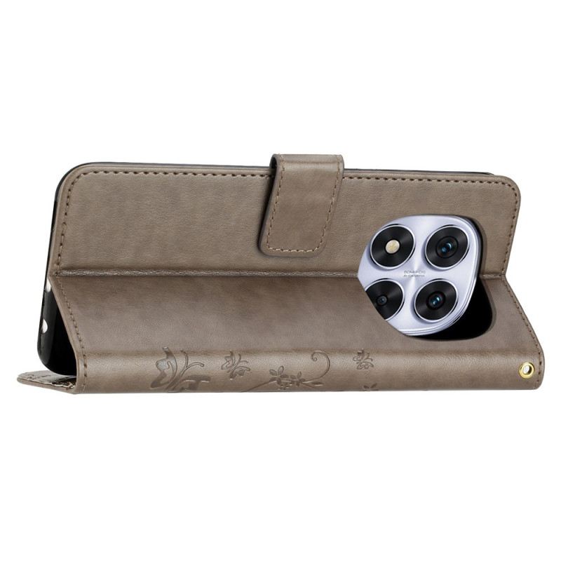 Lederhüllen Für Xiaomi Redmi Note 14 Pro Plus 5g Blumenmuster