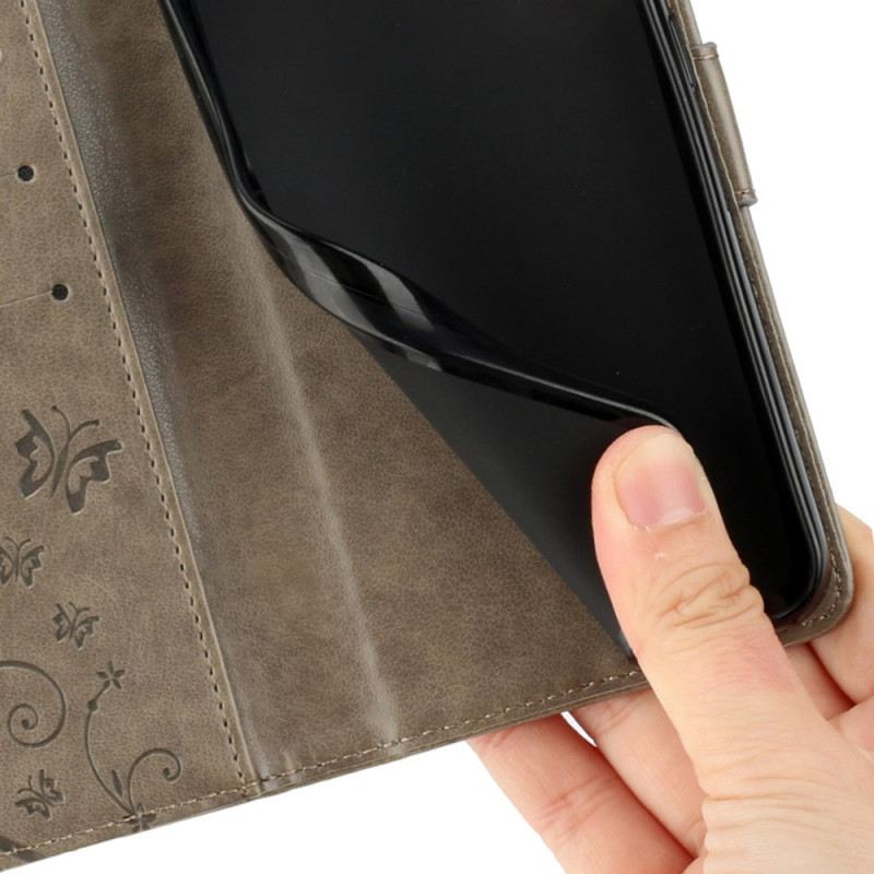 Lederhüllen Für Xiaomi Redmi Note 14 Pro Plus 5g Blumenmuster