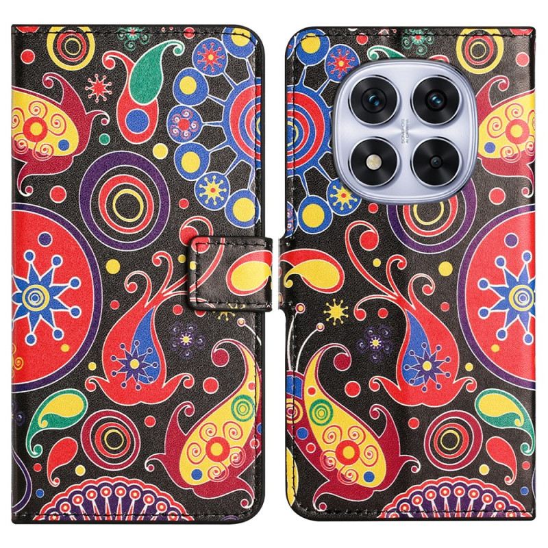 Lederhüllen Für Xiaomi Redmi Note 14 Pro Plus 5g Galaxienmuster