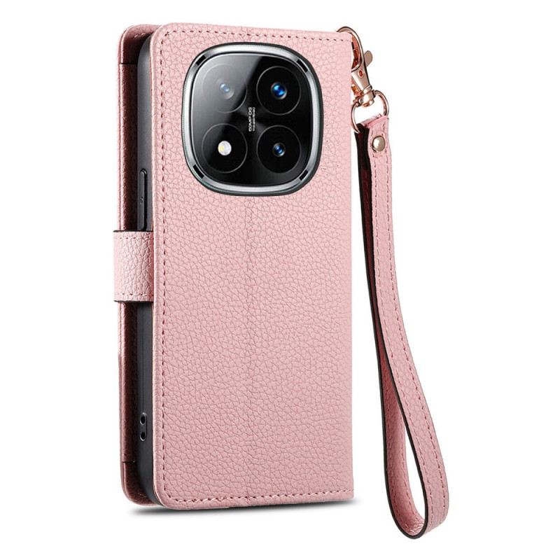 Lederhüllen Für Xiaomi Redmi Note 14 Pro Plus 5g Gepolstertes Fach Und Rfid-schutz