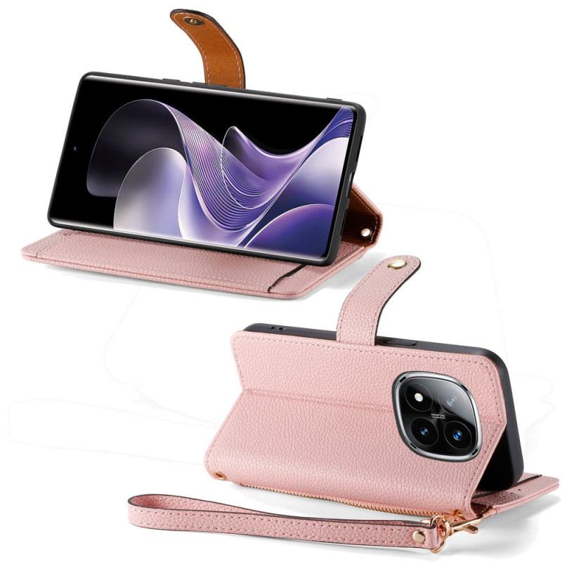 Lederhüllen Für Xiaomi Redmi Note 14 Pro Plus 5g Gepolstertes Fach Und Rfid-schutz