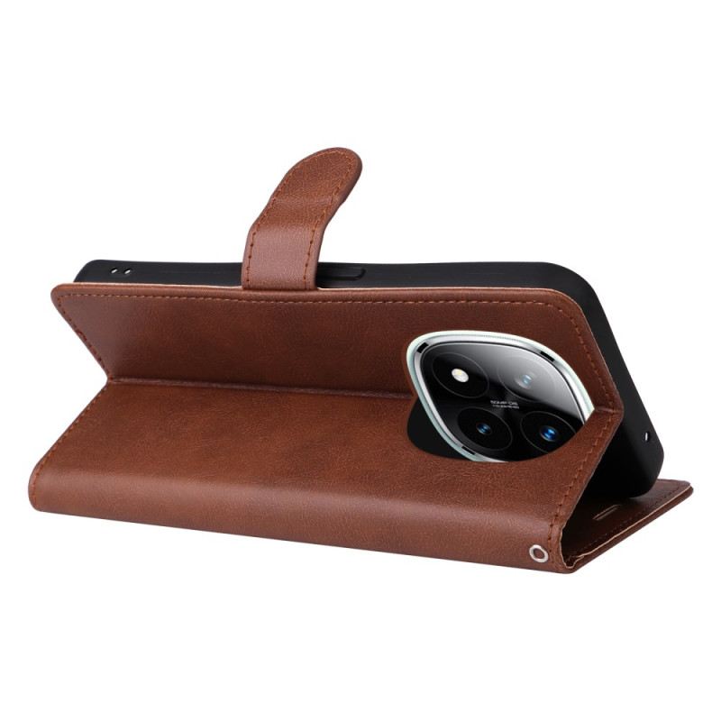 Lederhüllen Für Xiaomi Redmi Note 14 Pro Plus 5g Glattes Kunstleder