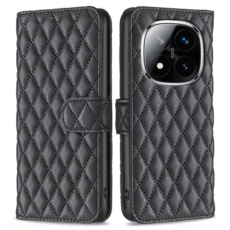 Lederhüllen Für Xiaomi Redmi Note 14 Pro Plus 5g Klassisch Gesteppt