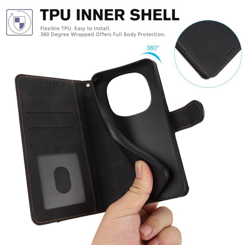 Lederhüllen Für Xiaomi Redmi Note 14 Pro Plus 5g Mit Geldbörse Und Ständer