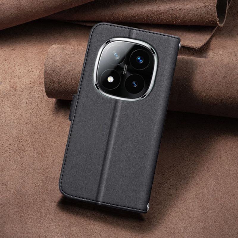 Lederhüllen Für Xiaomi Redmi Note 14 Pro Plus 5g Premium-steppriemen