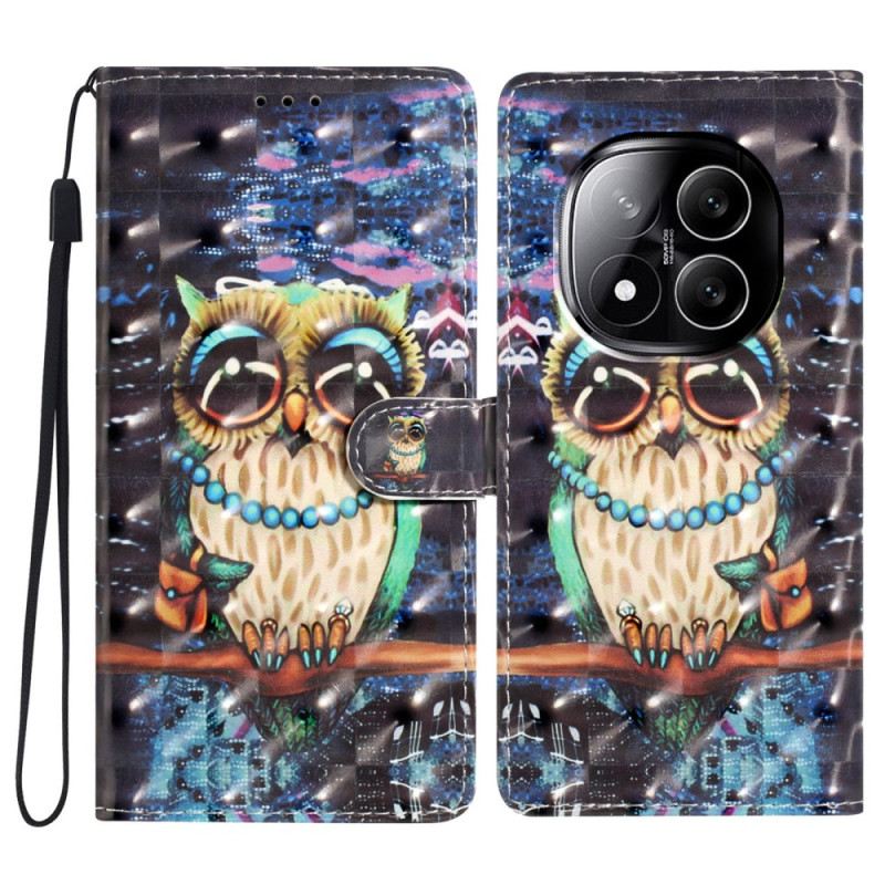 Lederhüllen Xiaomi Redmi Note 14 Pro Plus 5g 3d-eule