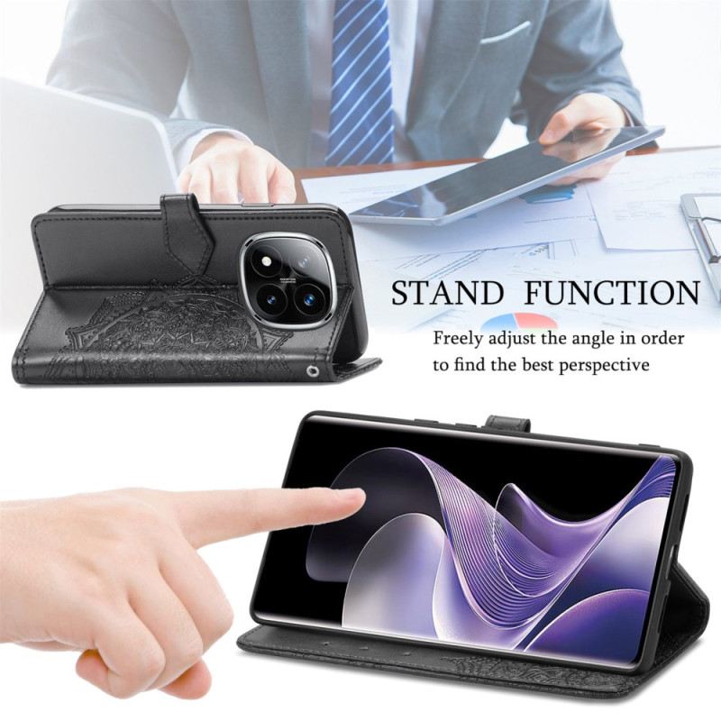 Lederhüllen Xiaomi Redmi Note 14 Pro Plus 5g Barock-mandala