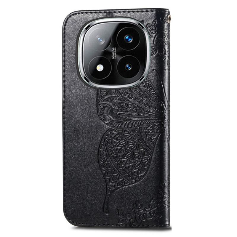 Lederhüllen Xiaomi Redmi Note 14 Pro Plus 5g Barock-schmetterling