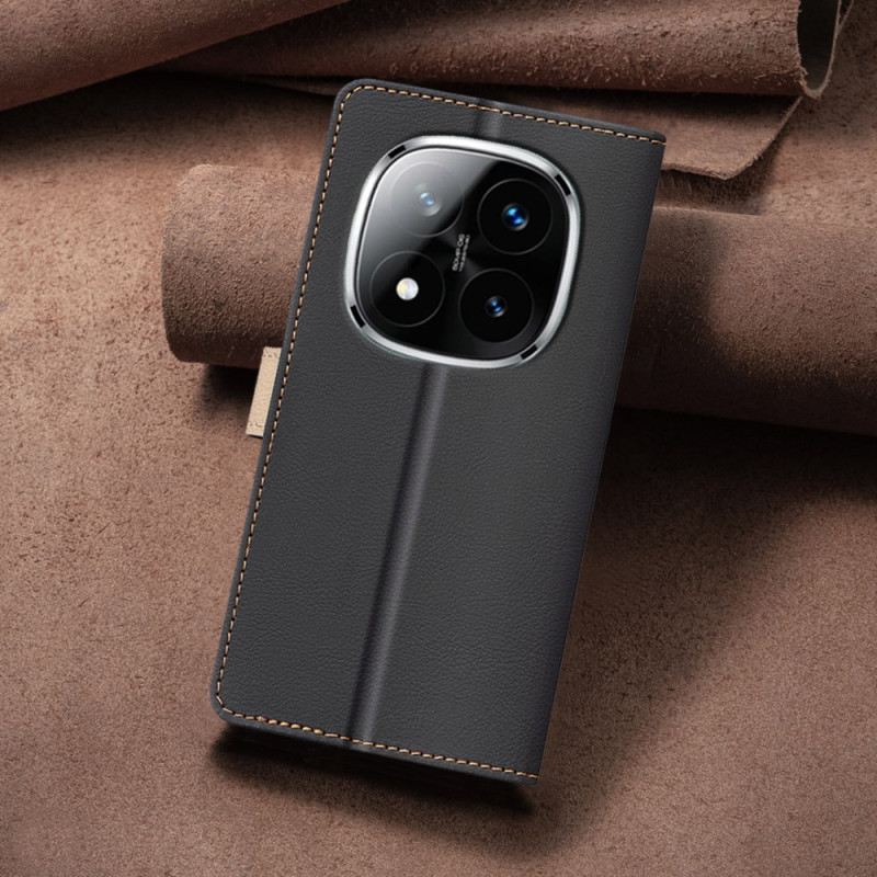 Lederhüllen Xiaomi Redmi Note 14 Pro Plus 5g Binfen Color Zweifarbig