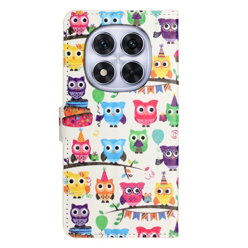 Lederhüllen Xiaomi Redmi Note 14 Pro Plus 5g Eulen