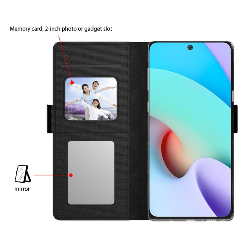 Lederhüllen Xiaomi Redmi Note 14 Pro Plus 5g Handyhülle Abnehmbarer Kartenhalter Und Spiegel
