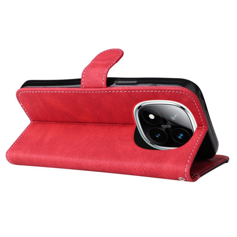 Lederhüllen Xiaomi Redmi Note 14 Pro Plus 5g Handyhülle Dreifarbiger Strap-on