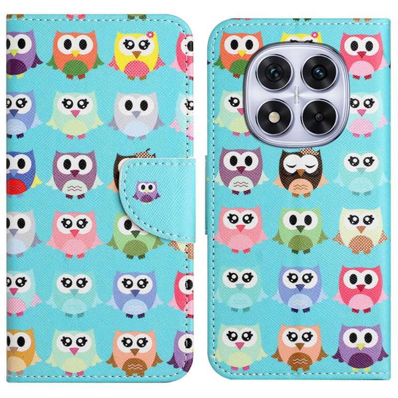 Lederhüllen Xiaomi Redmi Note 14 Pro Plus 5g Handyhülle Eulenstamm