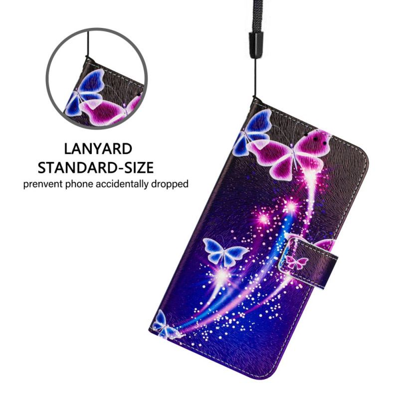 Lederhüllen Xiaomi Redmi Note 14 Pro Plus 5g Handyhülle Festliches Schmetterlingsmuster