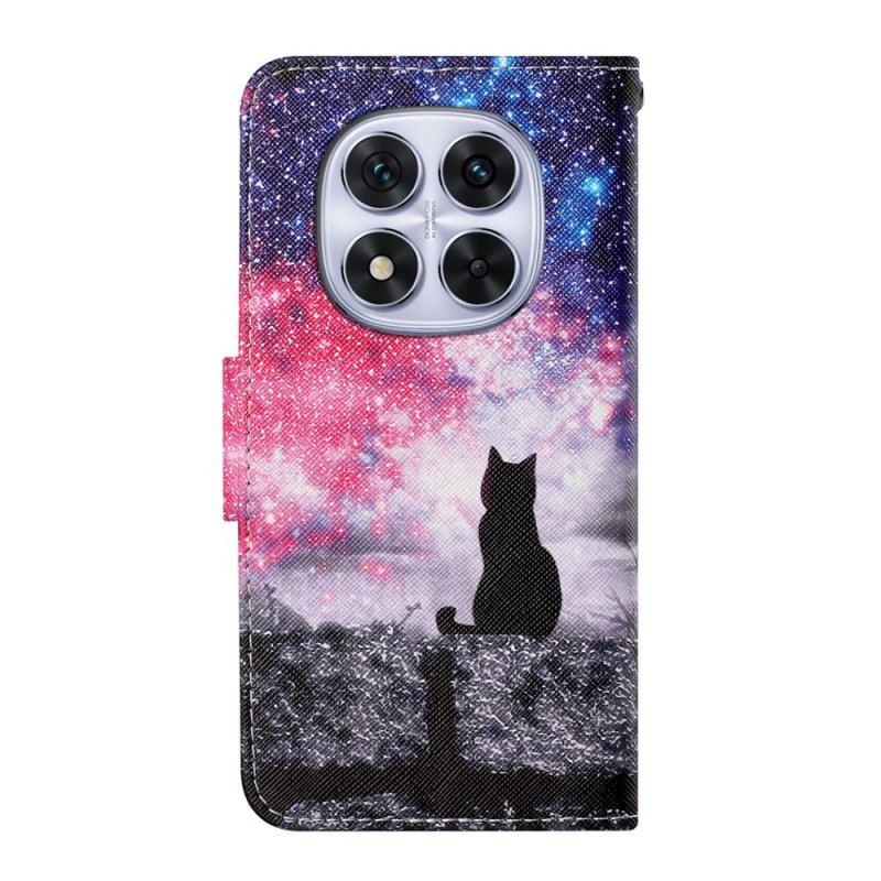 Lederhüllen Xiaomi Redmi Note 14 Pro Plus 5g Handyhülle Galaxienkatze