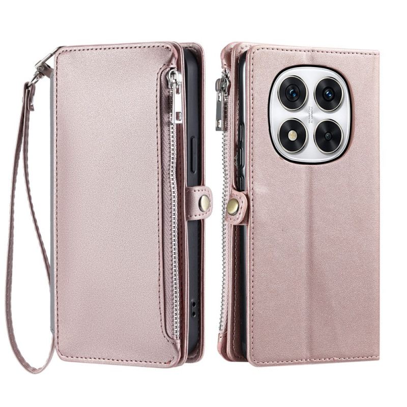 Lederhüllen Xiaomi Redmi Note 14 Pro Plus 5g Handyhülle Geldbörse Mit Riemen