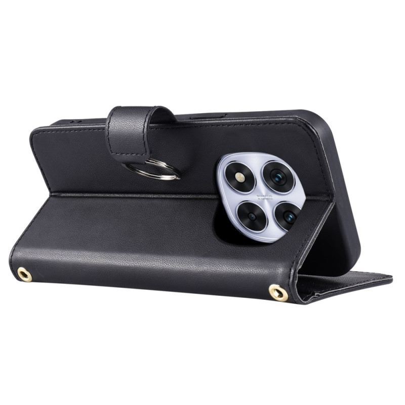 Lederhüllen Xiaomi Redmi Note 14 Pro Plus 5g Handyhülle Gesteppt Mit Riemen Und Schulterriemen