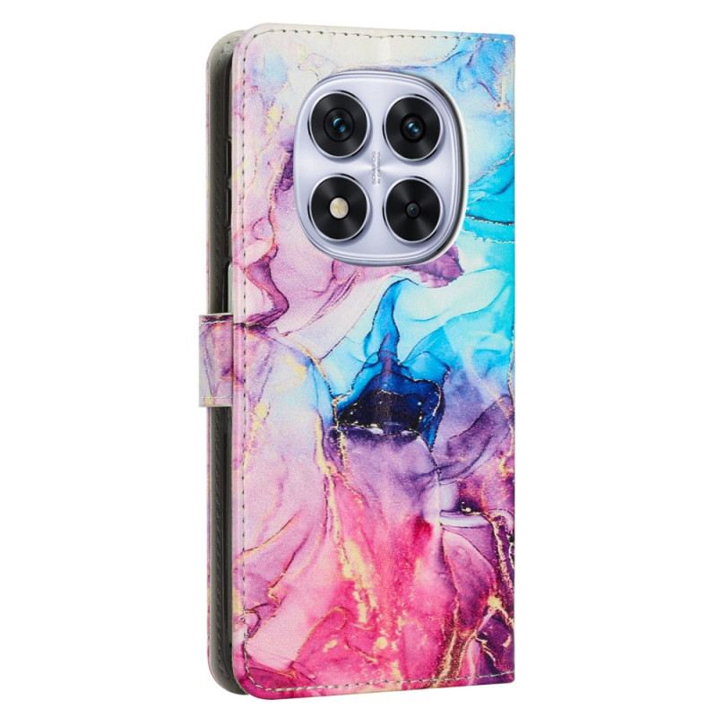 Lederhüllen Xiaomi Redmi Note 14 Pro Plus 5g Handyhülle Marmormuster