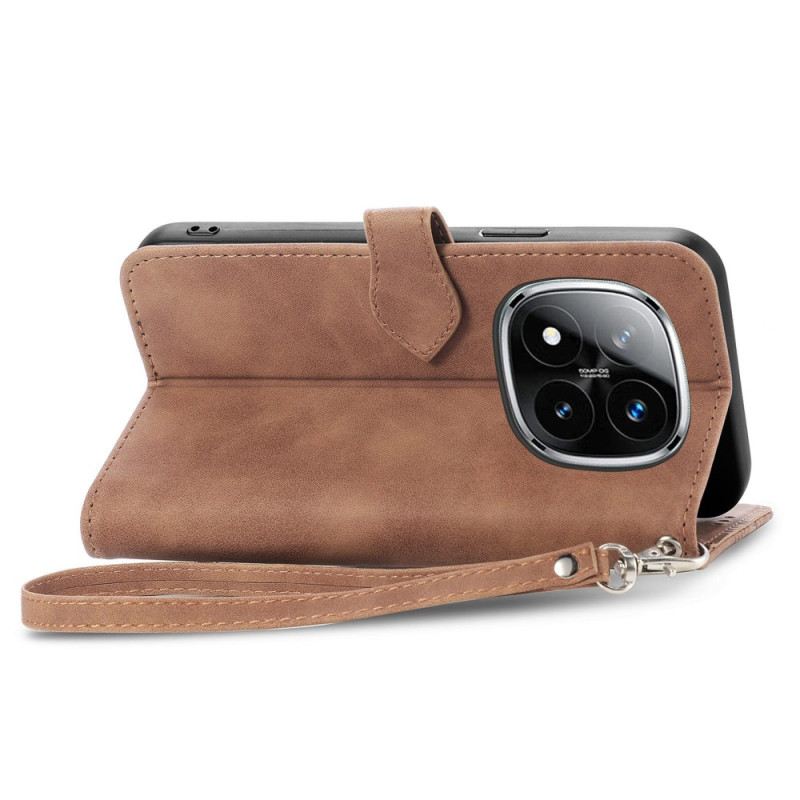 Lederhüllen Xiaomi Redmi Note 14 Pro Plus 5g Handyhülle Spitze Mit Reißverschlusstasche