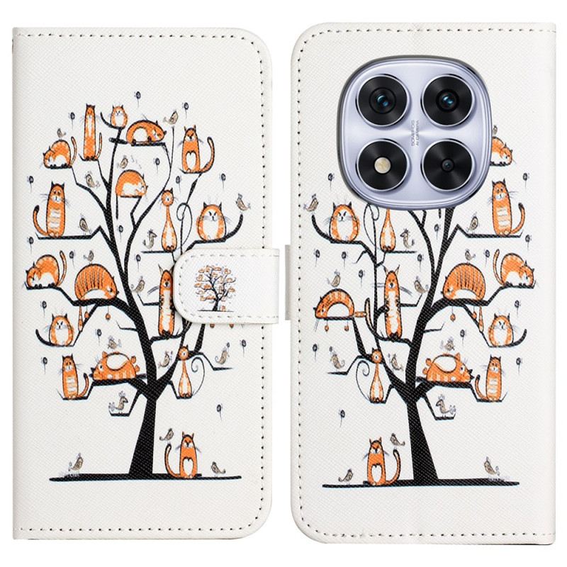 Lederhüllen Xiaomi Redmi Note 14 Pro Plus 5g Katze Im Baum