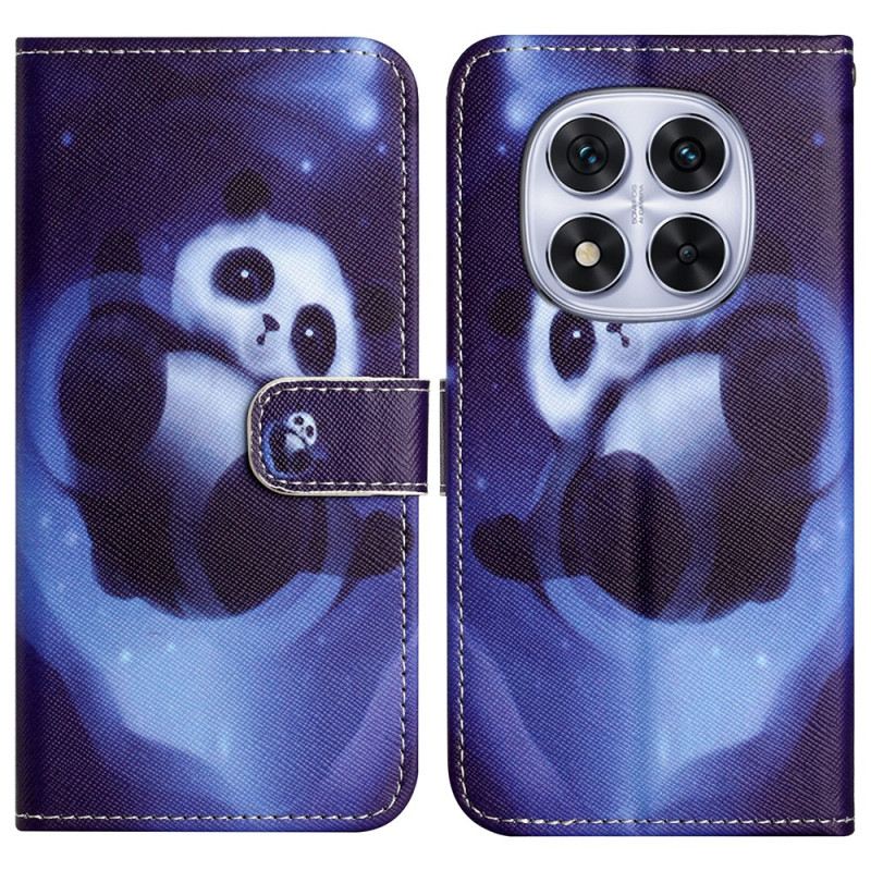 Lederhüllen Xiaomi Redmi Note 14 Pro Plus 5g Panda-muster