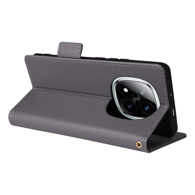 Lederhüllen Xiaomi Redmi Note 14 Pro Plus 5g Strukturierte Oberfläche Mit Riemen