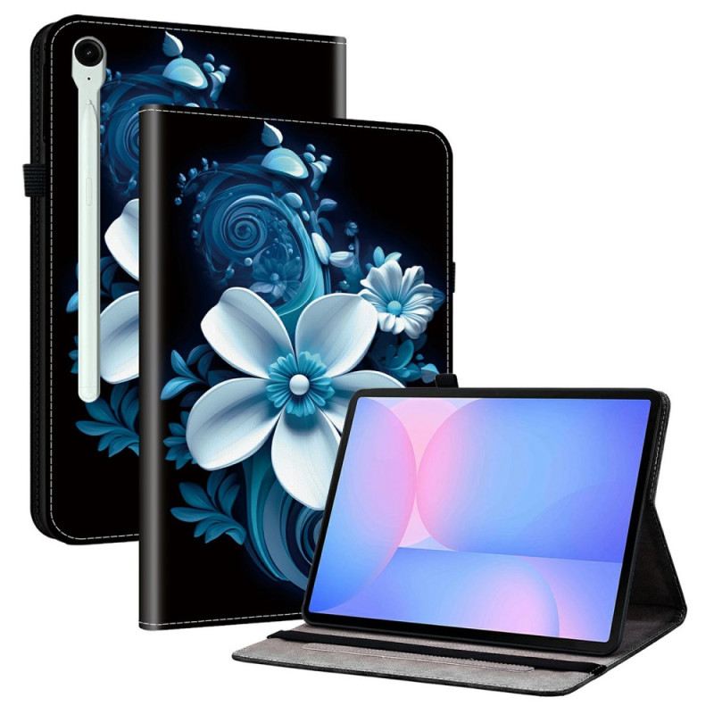 Case Samsung Galaxy Tab S10 Fe Plus Handyhülle Schwarze Orchidee