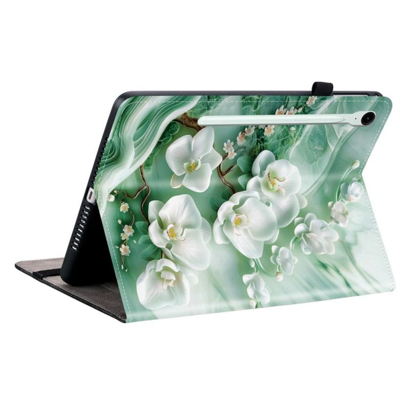 Case Samsung Galaxy Tab S10 Fe Plus Jade-blumen