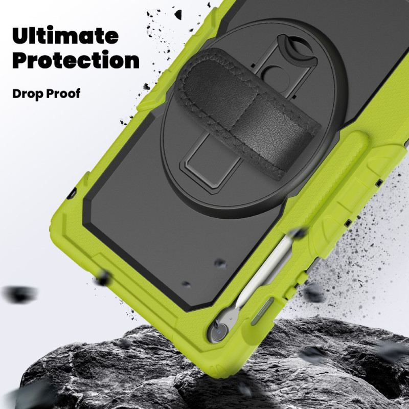 Hülle Samsung Galaxy Tab S10 Fe Plus Extrem Widerstandsfähig Mit Schultergurt