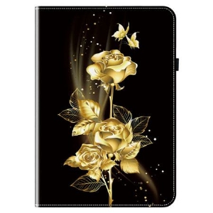 Hülle Samsung Galaxy Tab S10 Fe Plus Goldene Rosen