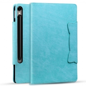 Lederhüllen Samsung Galaxy Tab S10 Fe Plus Katzenverschluss