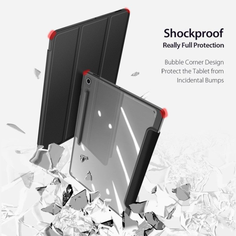 Samsung Galaxy Tab S10 Fe Plus Dreiteilige Transparente Rückseite