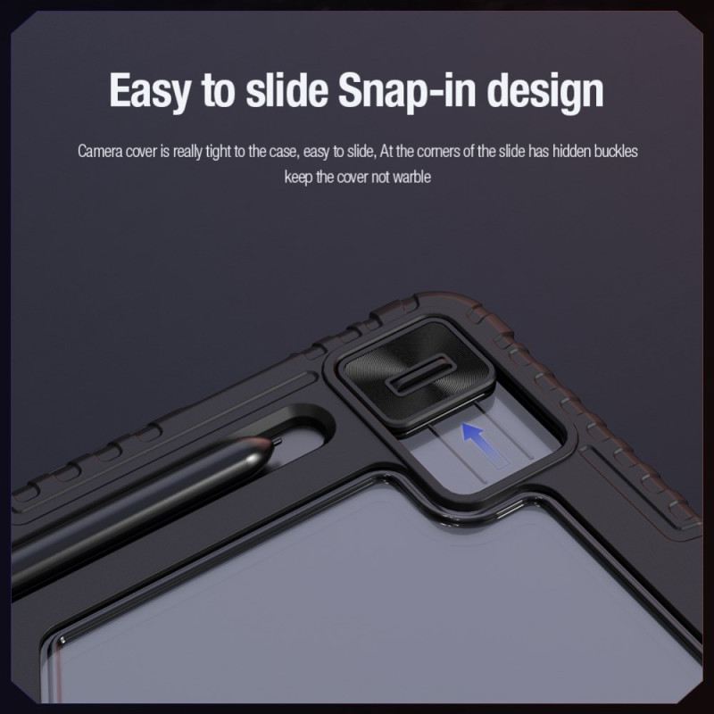 Samsung Galaxy Tab S10 Fe Plus Nillkin Bumper Mit Origami-ständer Und Schiebeabdeckung