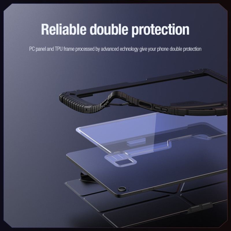 Samsung Galaxy Tab S10 Fe Plus Nillkin Bumper Mit Origami-ständer Und Schiebeabdeckung