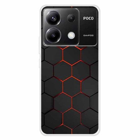 Hülle Poco X6 5g Handyhülle Rote Wabe