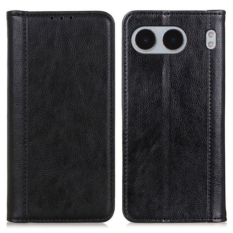 Flip Case Für Oneplus Nord 4 Litschi-textur