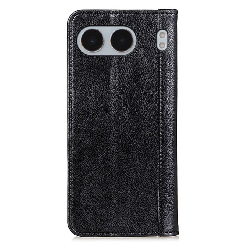Flip Case Für Oneplus Nord 4 Litschi-textur