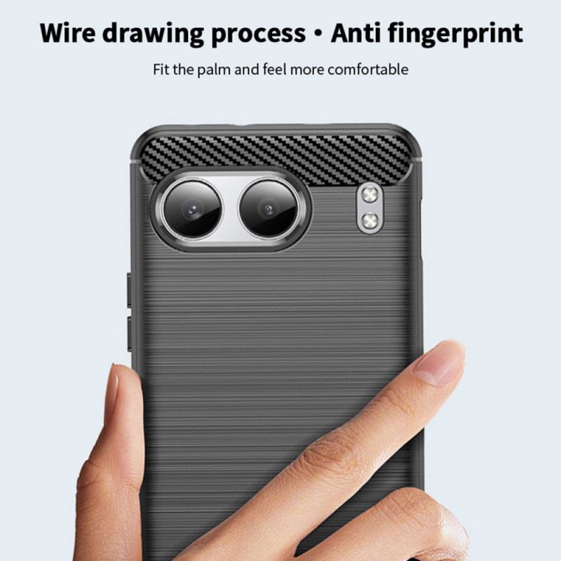 Hülle Für Oneplus Nord 4 Gebürstete Kohlefaser