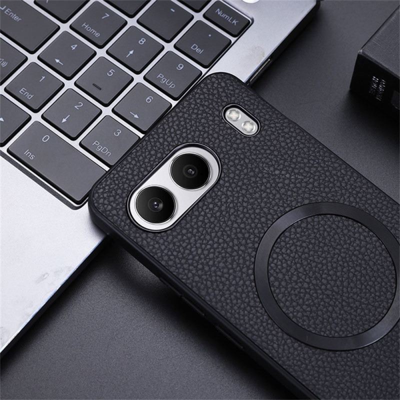 Hülle Oneplus Nord 4 Handyhülle Kunstleder In Litschi-optik Kompatibel Mit Magsafe