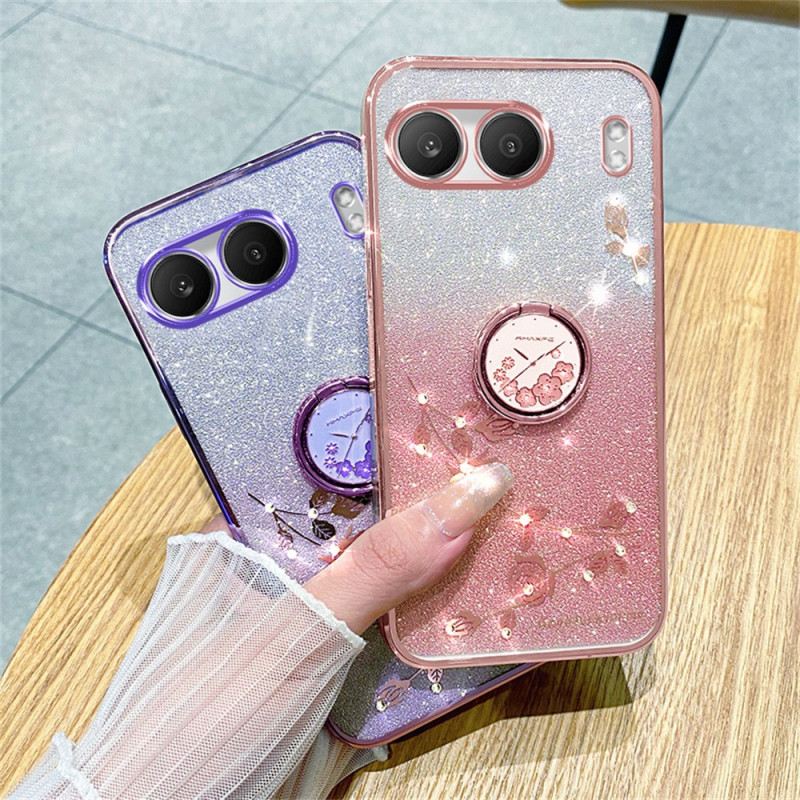 Hülle Oneplus Nord 4 Kadem Pailletten- Und Strassringhalter