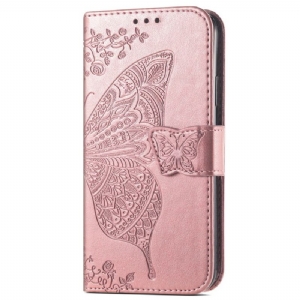 Lederhüllen Für Oneplus Nord 4 Barocker Schmetterling