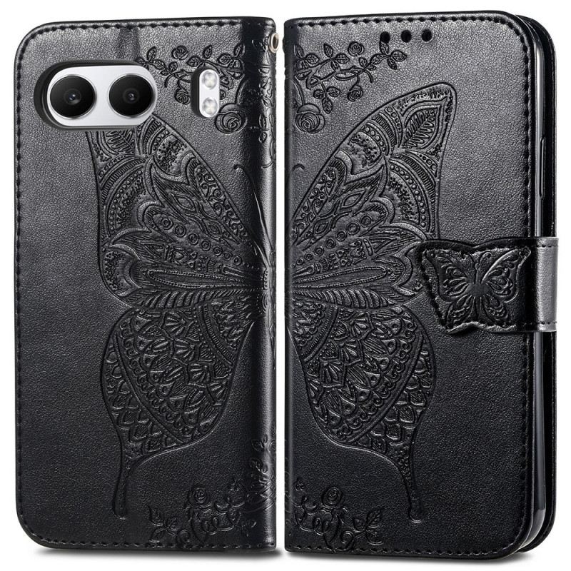 Lederhüllen Für Oneplus Nord 4 Barocker Schmetterling