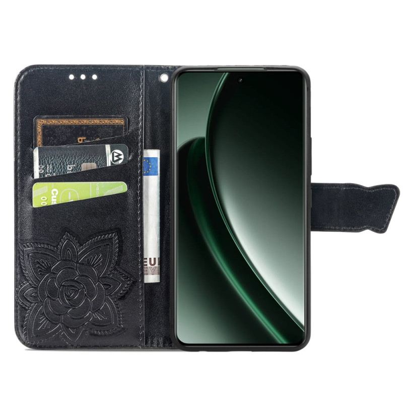 Lederhüllen Für Oneplus Nord 4 Barocker Schmetterling