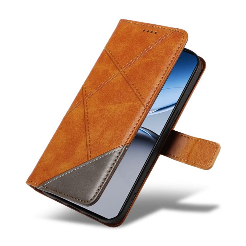 Lederhüllen Oneplus Nord 4 Geometrische Linien